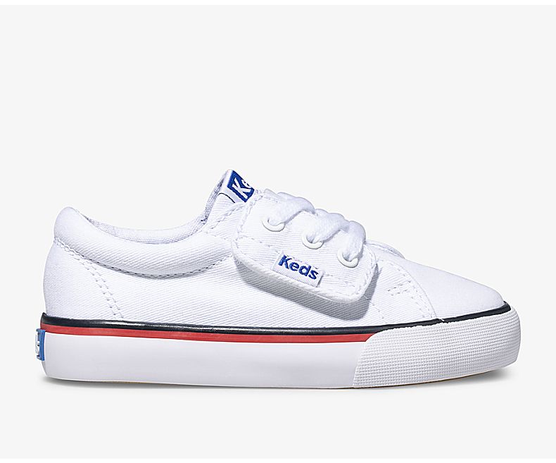 Keds Kids White Casuals Shoes - Keds Jump Kick Jr Canvas 360UILOFT